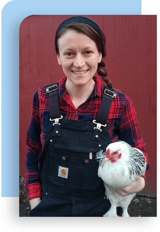 Julie-with-Chicken